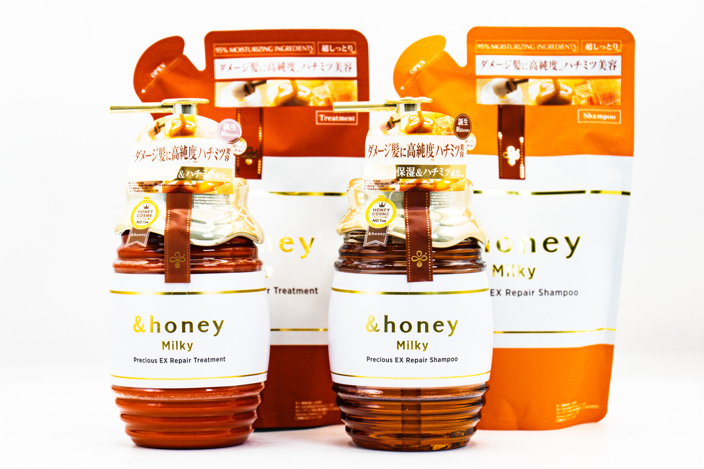 מילוי שמפו לתיקון שיער 385 גרם– honey Milky Precious EX Repair&