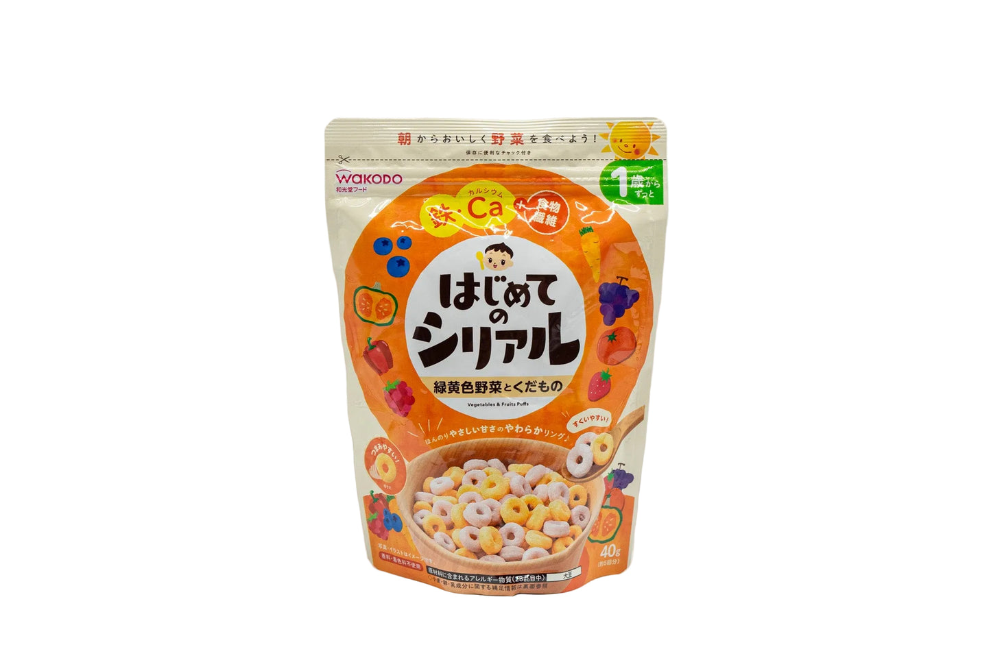 וואקודו Hajimete no Cereal Snack – חטיף דגנים לילדים 40 גרם