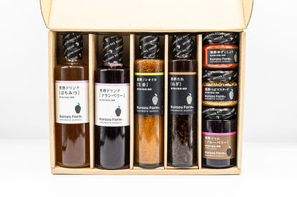Kurozu Farm Gourmet Gift Set – Japanese Black Vinegar Specialties- from Kagoshima