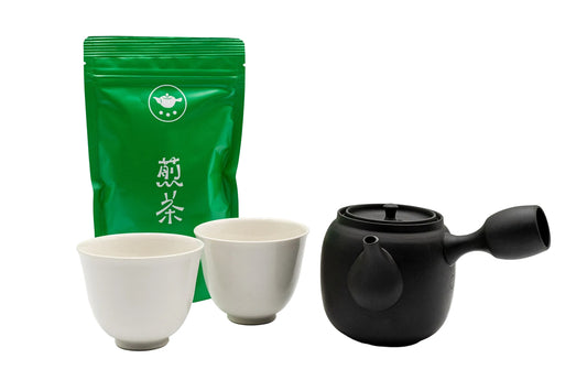 מתנת ערכת תה יפנית Sencha- Susumuya Chaten- חוות תה קטנה בקגושימה