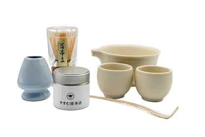 סט מתנה ערכת מאצ'ה יפנית של – Sencha- Susumuya Chaten- חוות תה קטנה מקגושימה