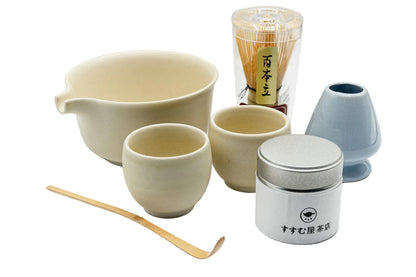 סט מתנה ערכת מאצ'ה יפנית של – Sencha- Susumuya Chaten- חוות תה קטנה מקגושימה