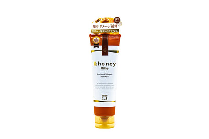 מסיכה לשיער לתיקון שיער Milky Precious EX של &amp;honey,