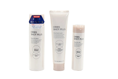 Orbis Shot Plus Bottled Nano NC Set- סט– סבון פנים, תחליב שוט, תחליב לחות 