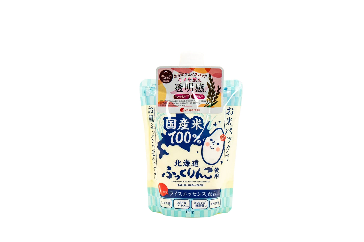 מסיכת משחת אורז לפנים Hokkaido Fukkurinko