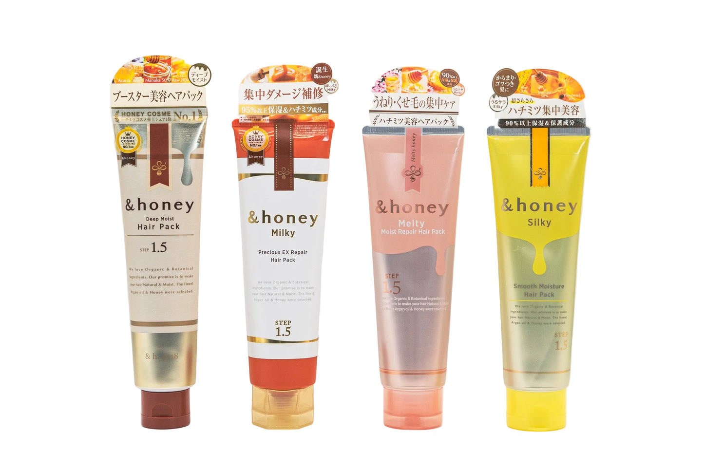 &amp;honey חבילת לחות עמוקה לשיער - לחות אולטרה - 130 גרם